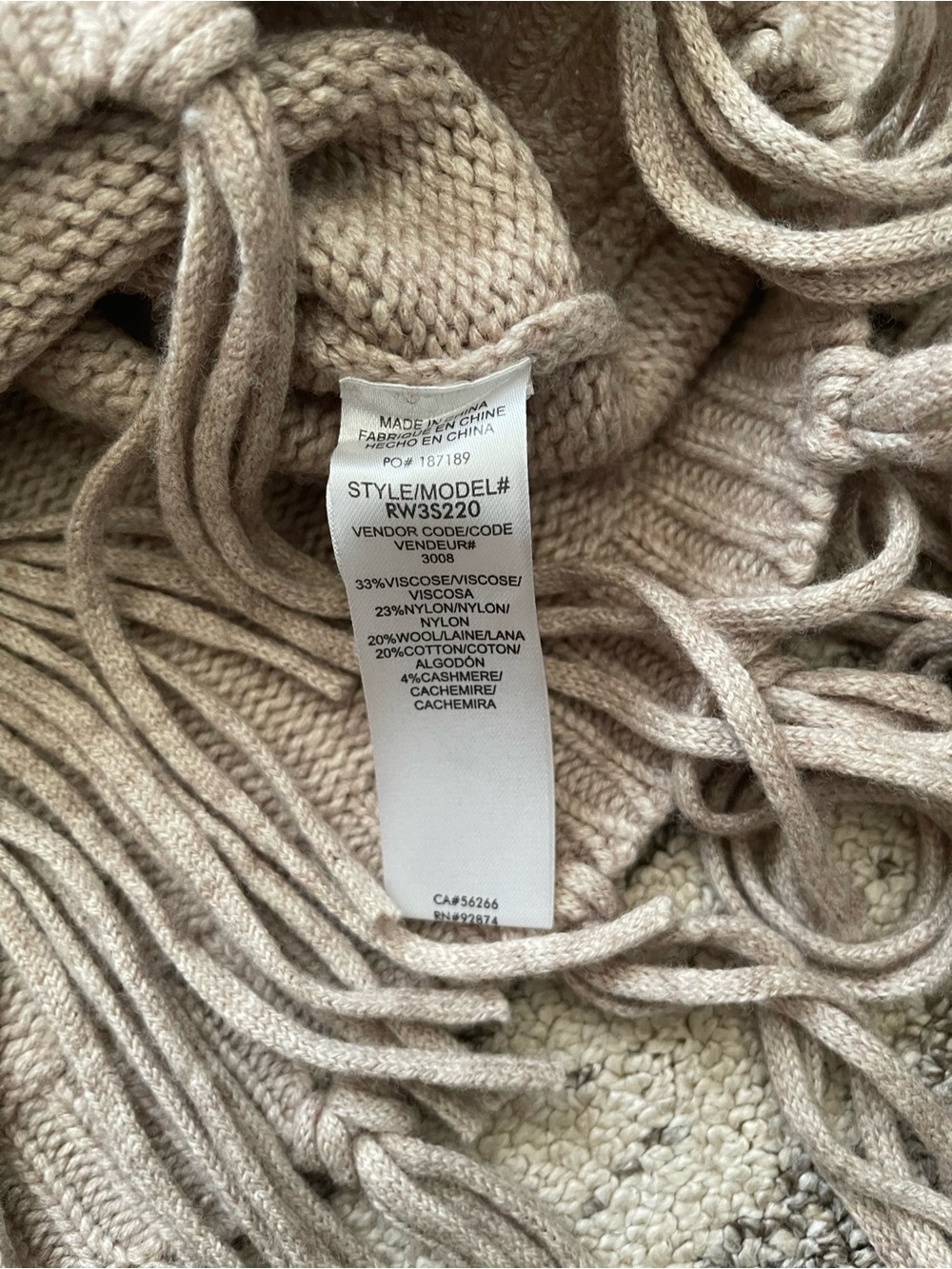 Splendid Riley Fringe Sweater Size Medium - Picture 8 of 10